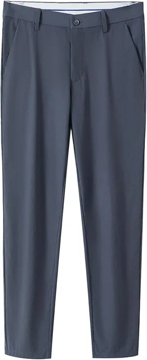JEShifangjiusu Men'S Slim-Fit Wrinkle-Resistant Flat-Front Chino Pant Stretch Dress Pants Skinny Suit Pants With Pockets