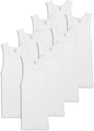 Jockey Men's Undershirt 100% Cotton A-Shirt Tank - 8 Pack