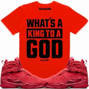 KING GOD Sneaker Tees Shirt - Jordan 8 Valentines