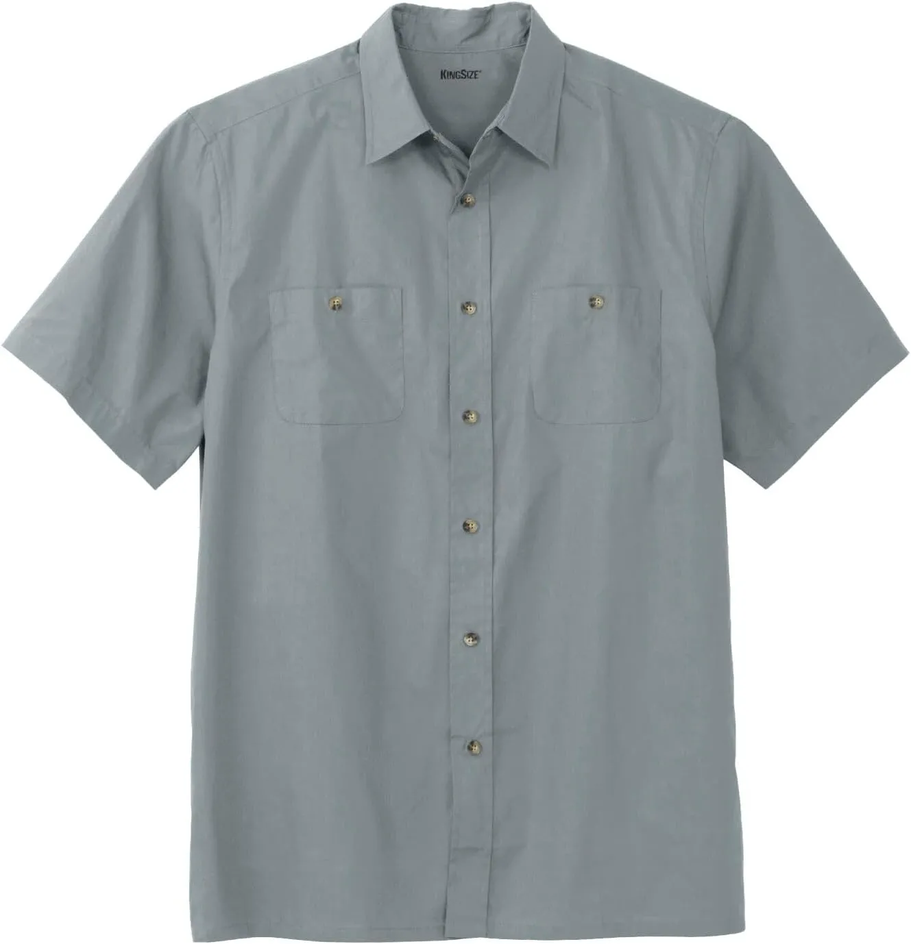 KingSize Men's Big & Tall Short-Sleeve Pocket Sport Shirt
