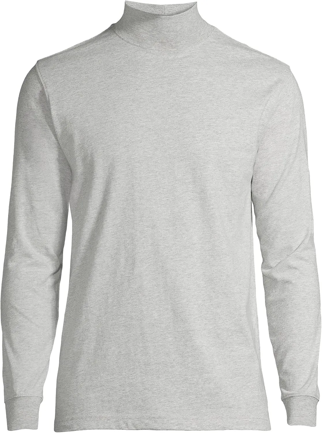 Lands' End Men's Super-T Cotton-Blend Mock Turtleneck Shirt