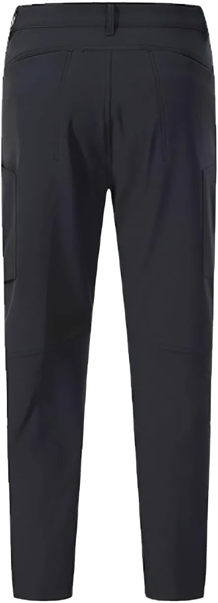 lcyhony Golf Pants Men Stretch Lightweight Slim Fit Dress Pants Button High Waist Casual Athletic Chinos Pants with Pockets