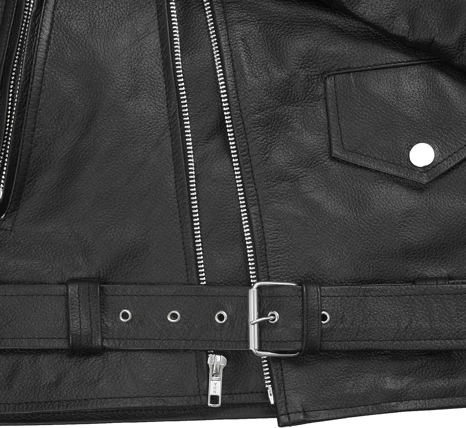Leather Jacket Men Motorcycle Jacket Black Leather Jacket Brando Racer Biker Retro Jacket 100% Genuine Cowhide Leather