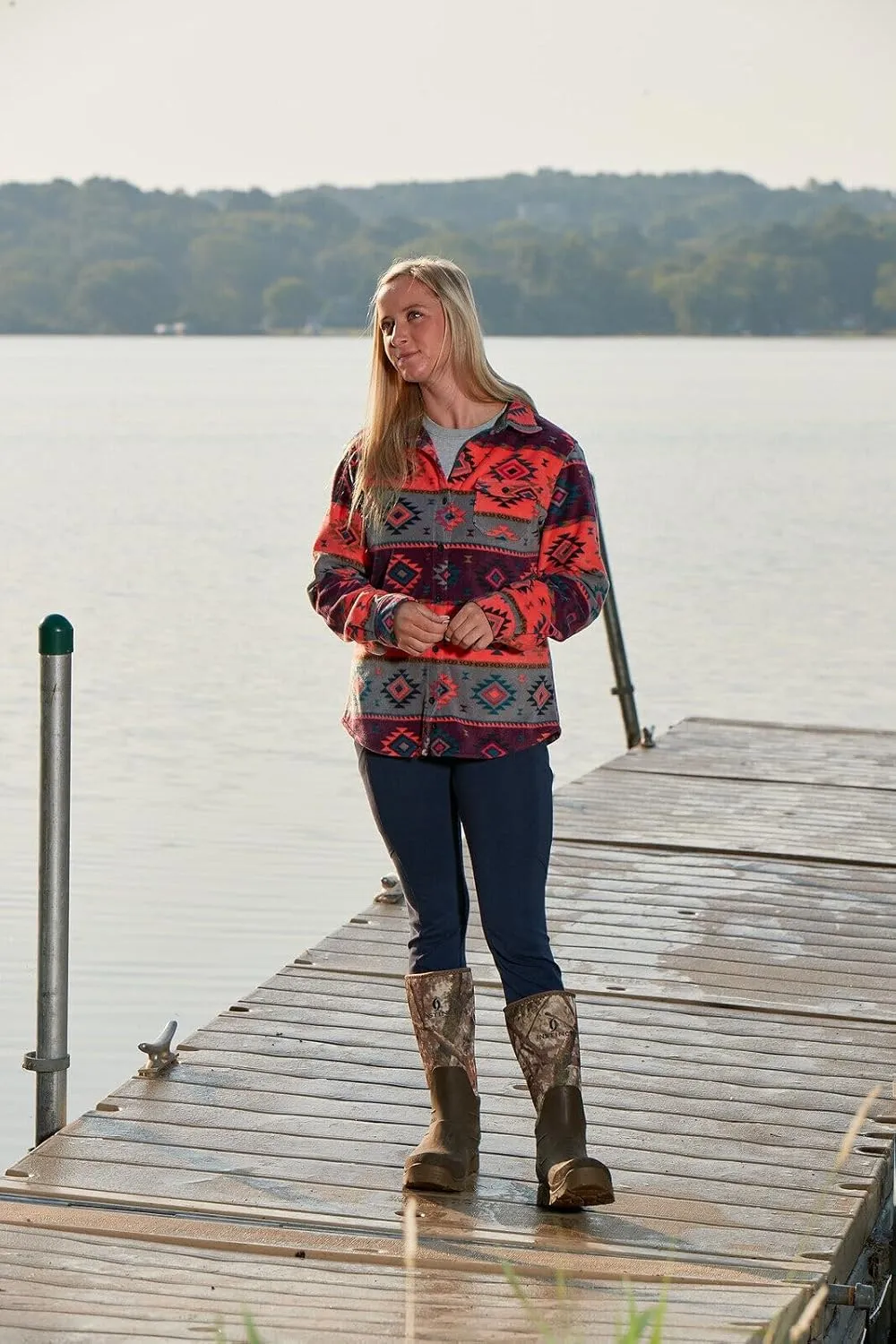 Legendary Whitetails Women's Trail Guide Fleece Button Down Shirt