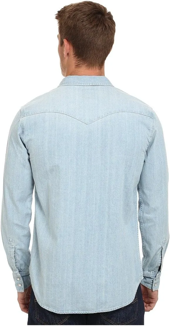 Levi's Men's Standard Barstow Denim Western Snap-Up Shirt