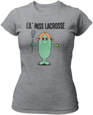 Lil Miss Lacrosse - Womens Sporting Gift Organic Cotton T-Shirt