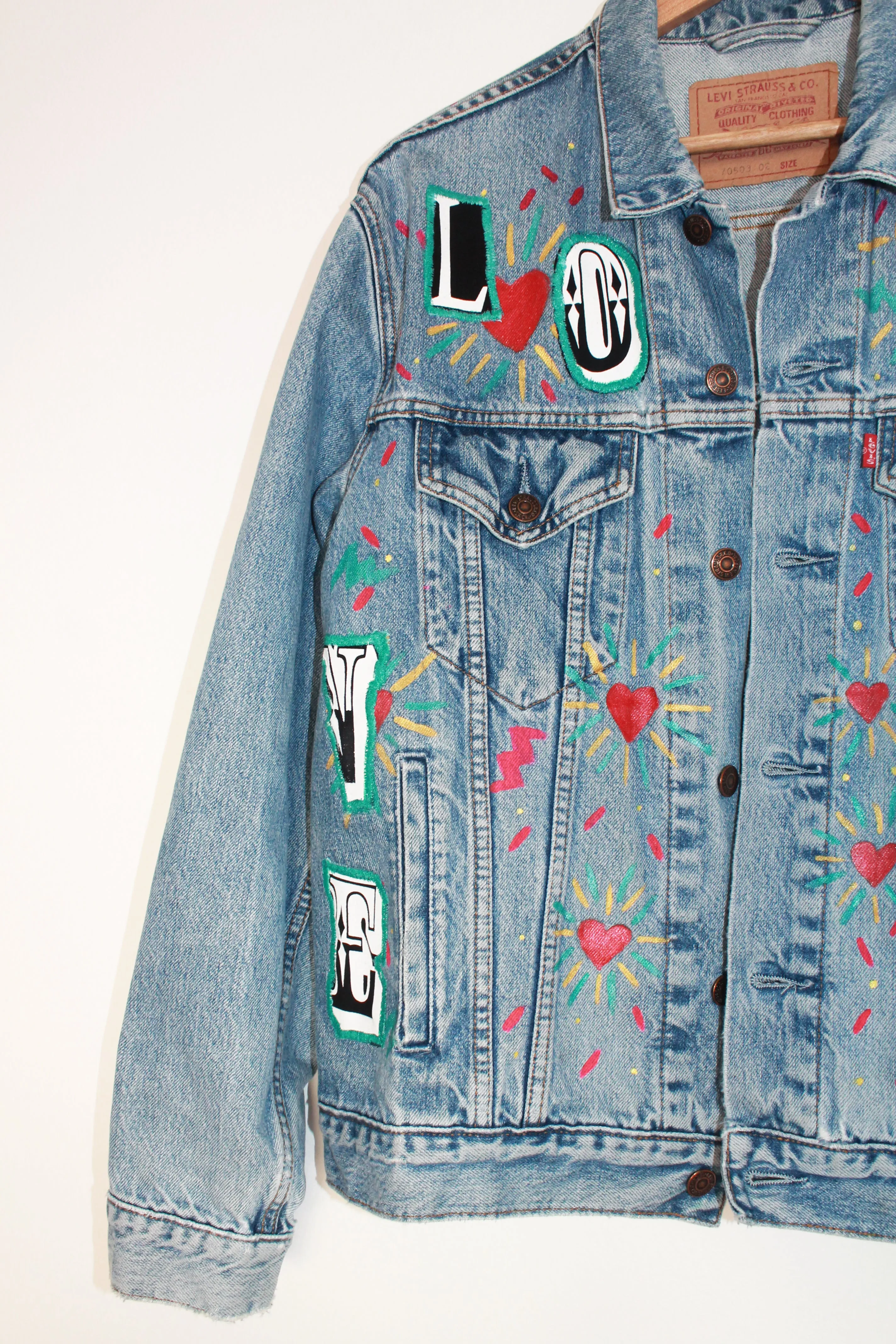Love Yourself Vintage Denim Jacket