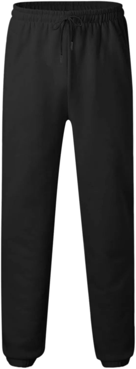 Mens Autumn and Winter High Street Fashion Leisure Loose Sports Running Solid Color Lace Up Pants Sweater Sport