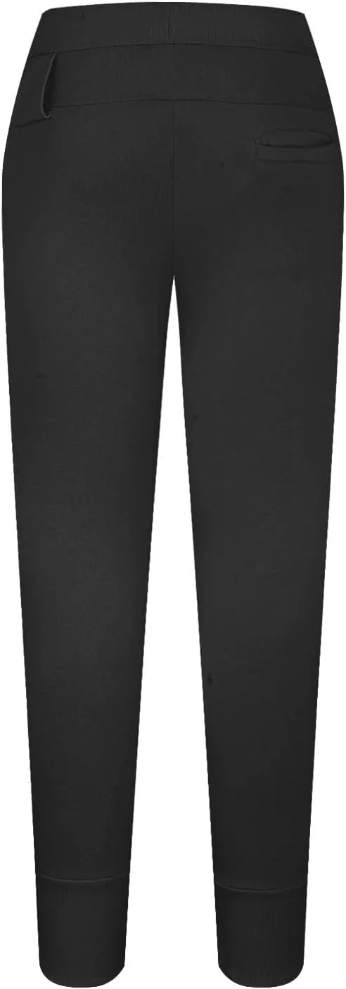 Mens Casual Pants with Pockets Chinos Pants Men Slim Fit Bound Feet Drawstring Elastic Waist Solid Color Sweatpants Trouser