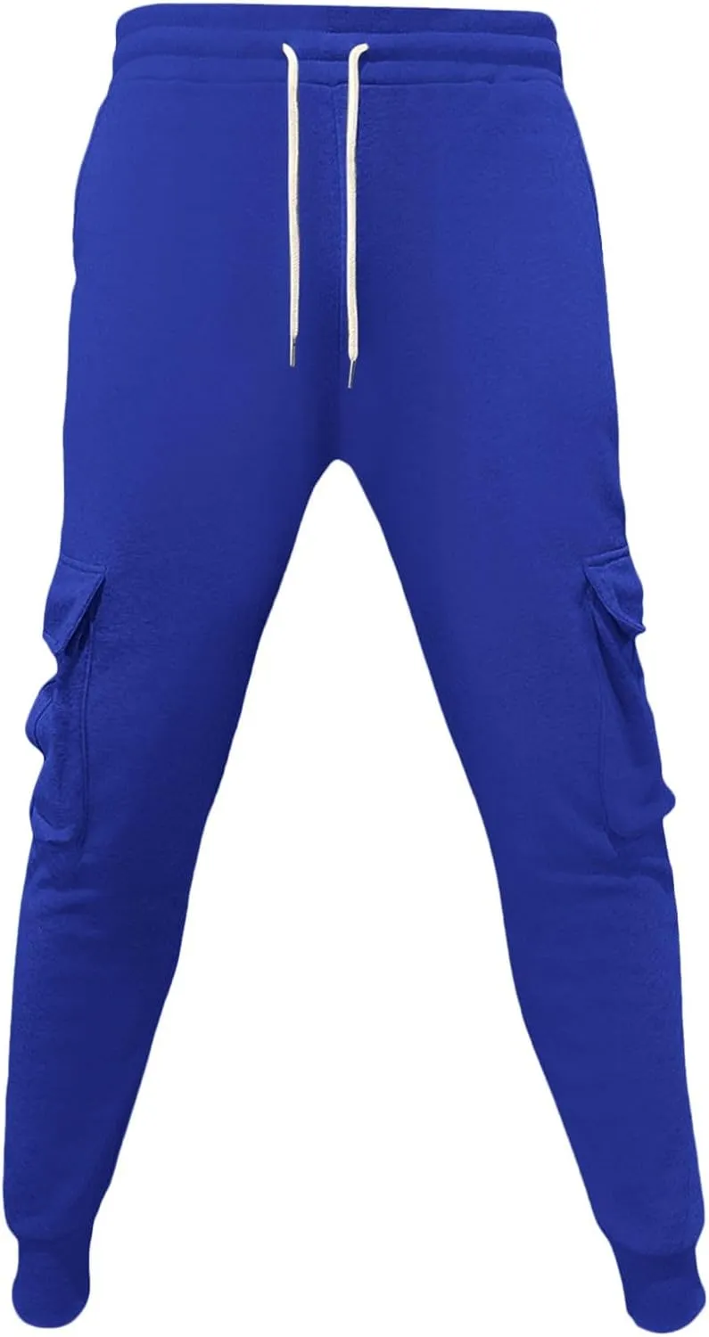 Mens Fleece Cargo Mens Slim Fit Cargo Pants Long Pants Fitness Pants Outdoor Trend Star Glitter