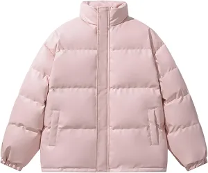 Mens Winter Coats Warm Puffy Jacket Full Zip Puffer Jacket Down Jacket for Men Quilted Insulated Jacket