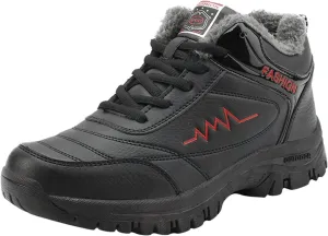 Men's Work Boots Soft Toe Hiking Sneakers Warm Fur Lined Womens Workout Shoes Winter Winter Backpacking Snow Botas Warm Water Hike Grounded Footwear