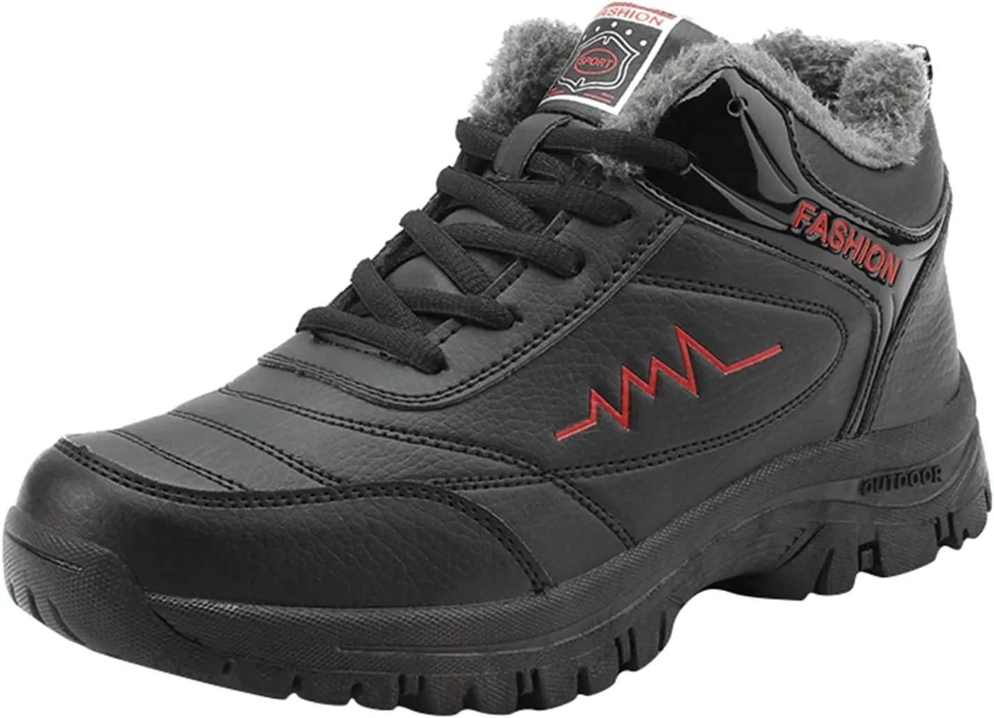 Men's Work Boots Soft Toe Hiking Sneakers Warm Fur Lined Womens Workout Shoes Winter Winter Backpacking Snow Botas Warm Water Hike Grounded Footwear
