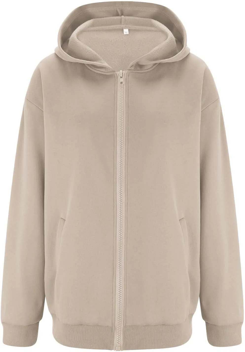 MRGIINRI Womens Zip Up Hoodies 2024 Fall Trendy Oversized Sweatshirts Long Sleeve Fleece Jackets Coat Workout Y2K Outfits