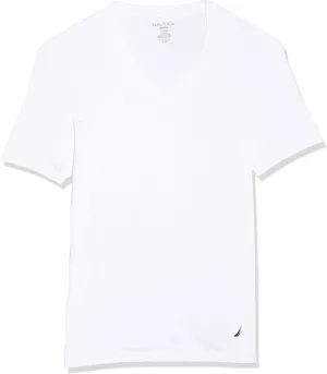 Nautica Men's Cotton V-Neck 3-Pack T-Shirt