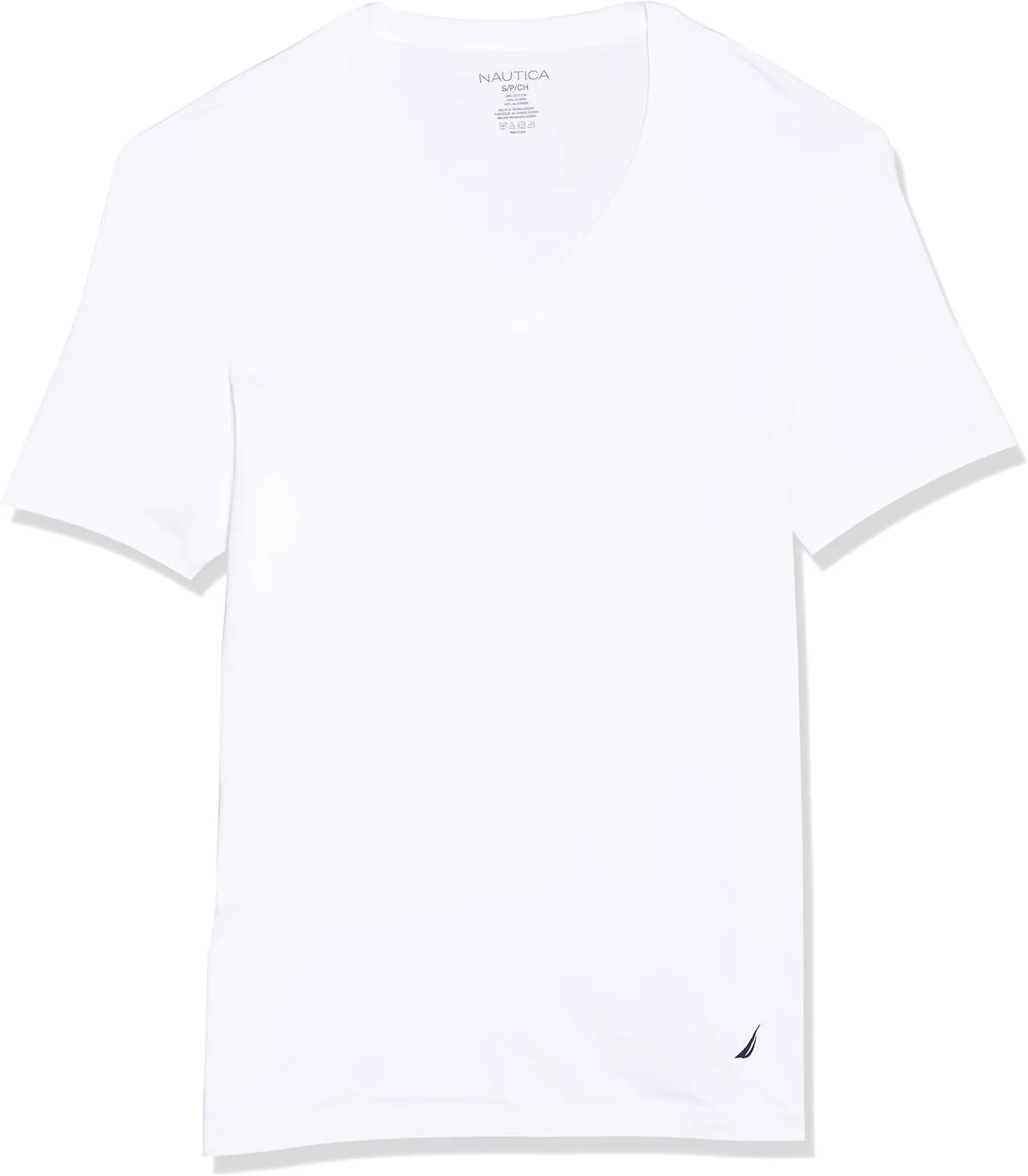 Nautica Men's Cotton V-Neck 3-Pack T-Shirt