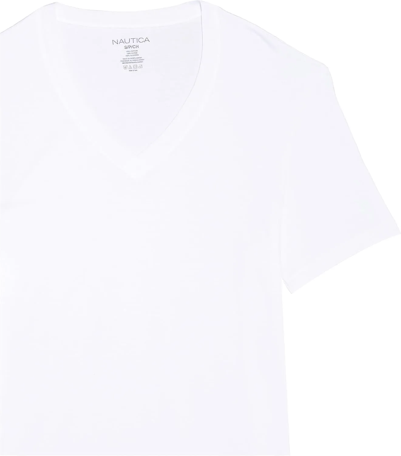 Nautica Men's Cotton V-Neck 3-Pack T-Shirt