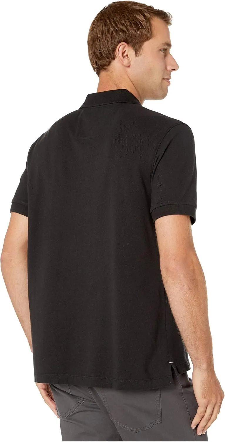 Nautica Men's Short Sleeve Solid Cotton Pique Polo Shirt