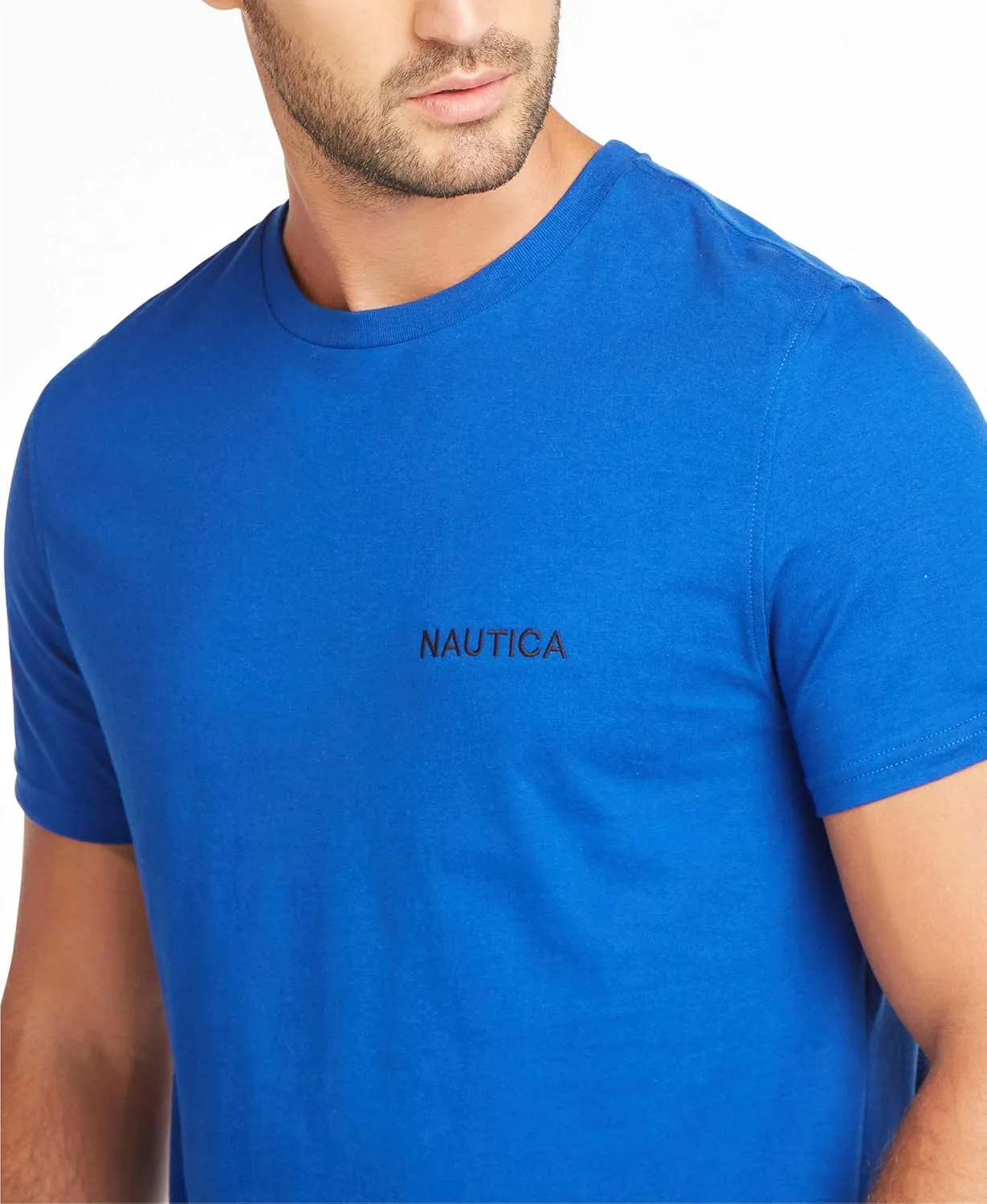 Nautica Men's Short Sleeve Solid Crew Neck T-Shirt