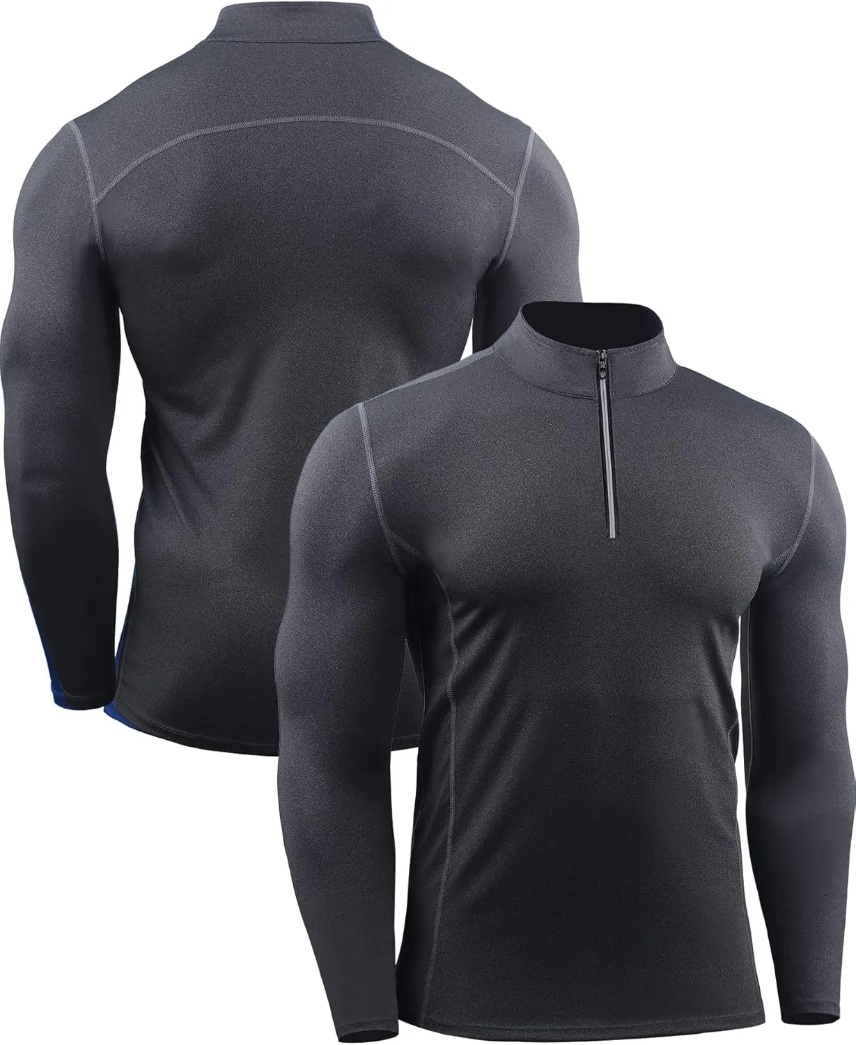 NELEUS Men's 3 Pack Athletic Compression Shirt Running Shirts