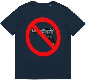 No Violence Unisex Organic Cotton t-Shirt French Navy