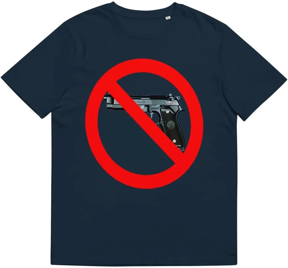 No Violence Unisex Organic Cotton t-Shirt French Navy