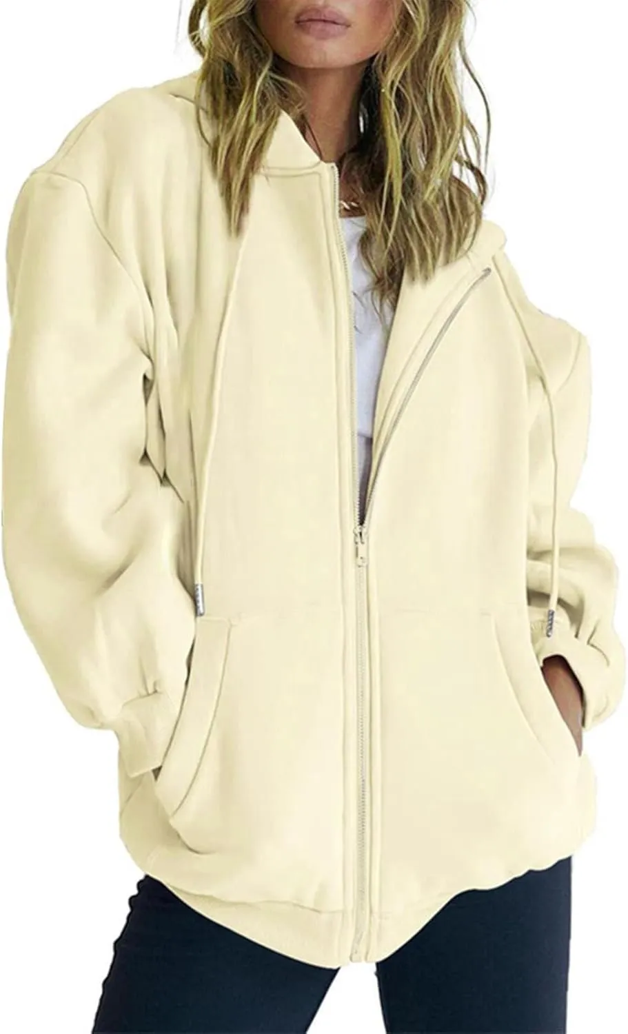 NREALY womens fall fashion 2024 fall tops for women 2024 comfort hoodie womens oversized hoodie