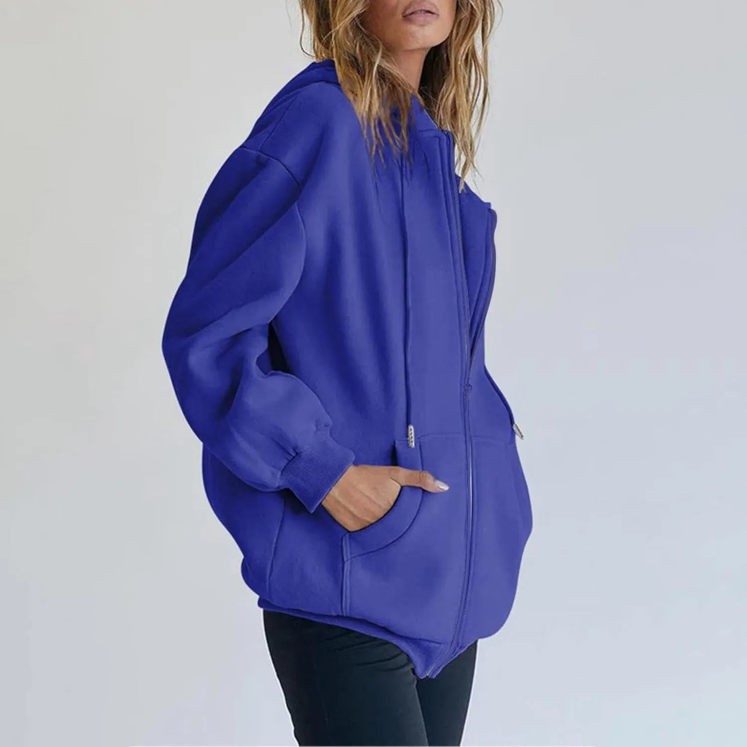 NREALY womens fall fashion 2024 fall tops for women 2024 comfort hoodie womens oversized hoodie