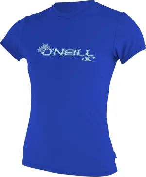 O'Neill Women's Basic Skins Upf 50  Short Sleeve Sun Shirt