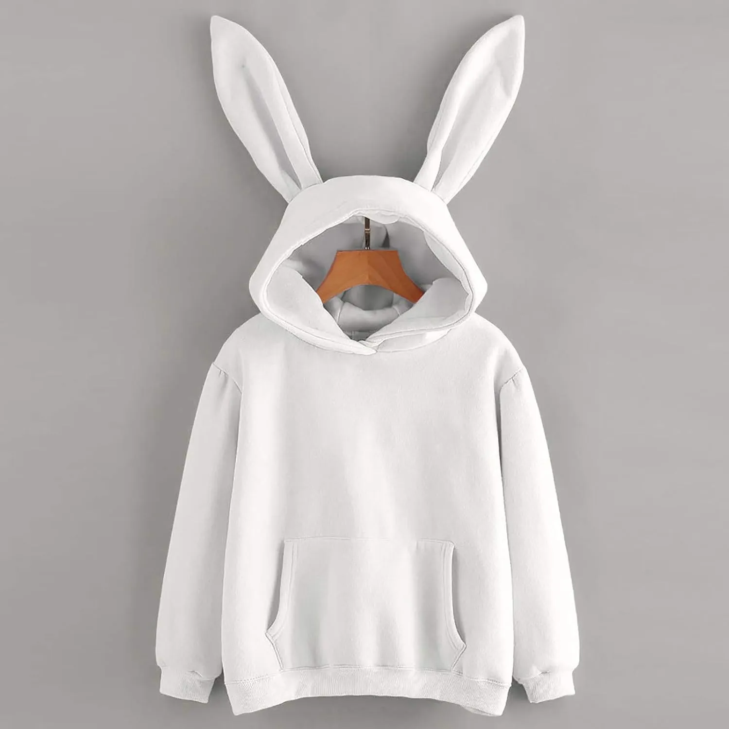 Oversized Hoodies for Teen Girls Cute Bunny Ears Hoodies Kawaii Anime Rabbit Ear Hooded Sweatshirts Teen Girl Clothes Tops