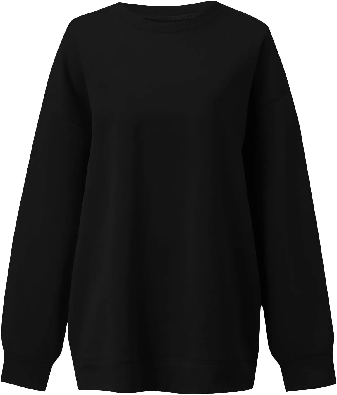 Oversized Sweatshirt for Women Crewneck Fleece Pullover Sweaters Loose Fit Plus Size Hoodie Comfy Fall Winter Tops