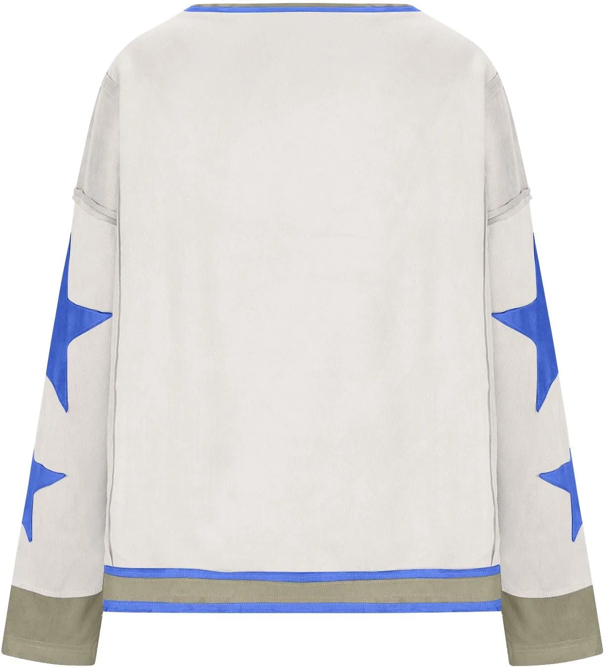 Oversized Sweatshirts For Women Crewneck Long Sleeve Casual Pullover Color Block Hoodie Tops Y2K Fall Clothes