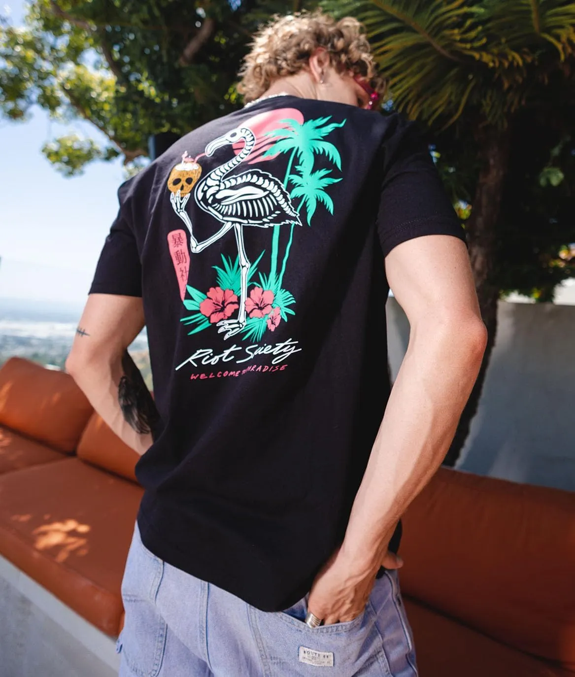 Riot Society Men's Short Sleeve Graphic Fashion T-Shirt