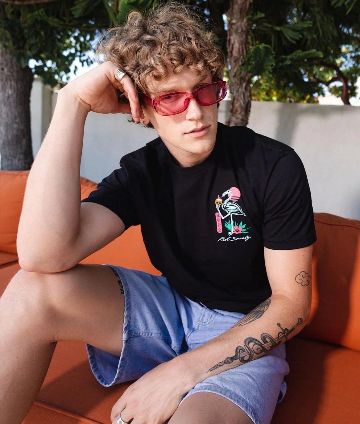 Riot Society Men's Short Sleeve Graphic Fashion T-Shirt