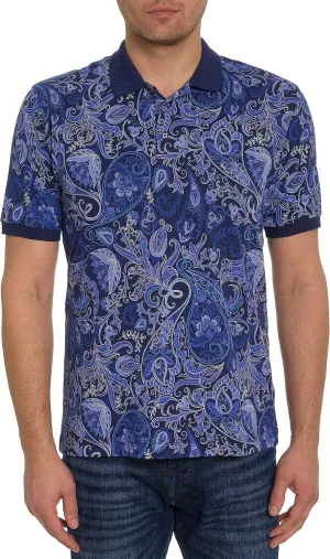 Robert Graham Men's Dozer Short-Sleeve Knit Polo Shirt