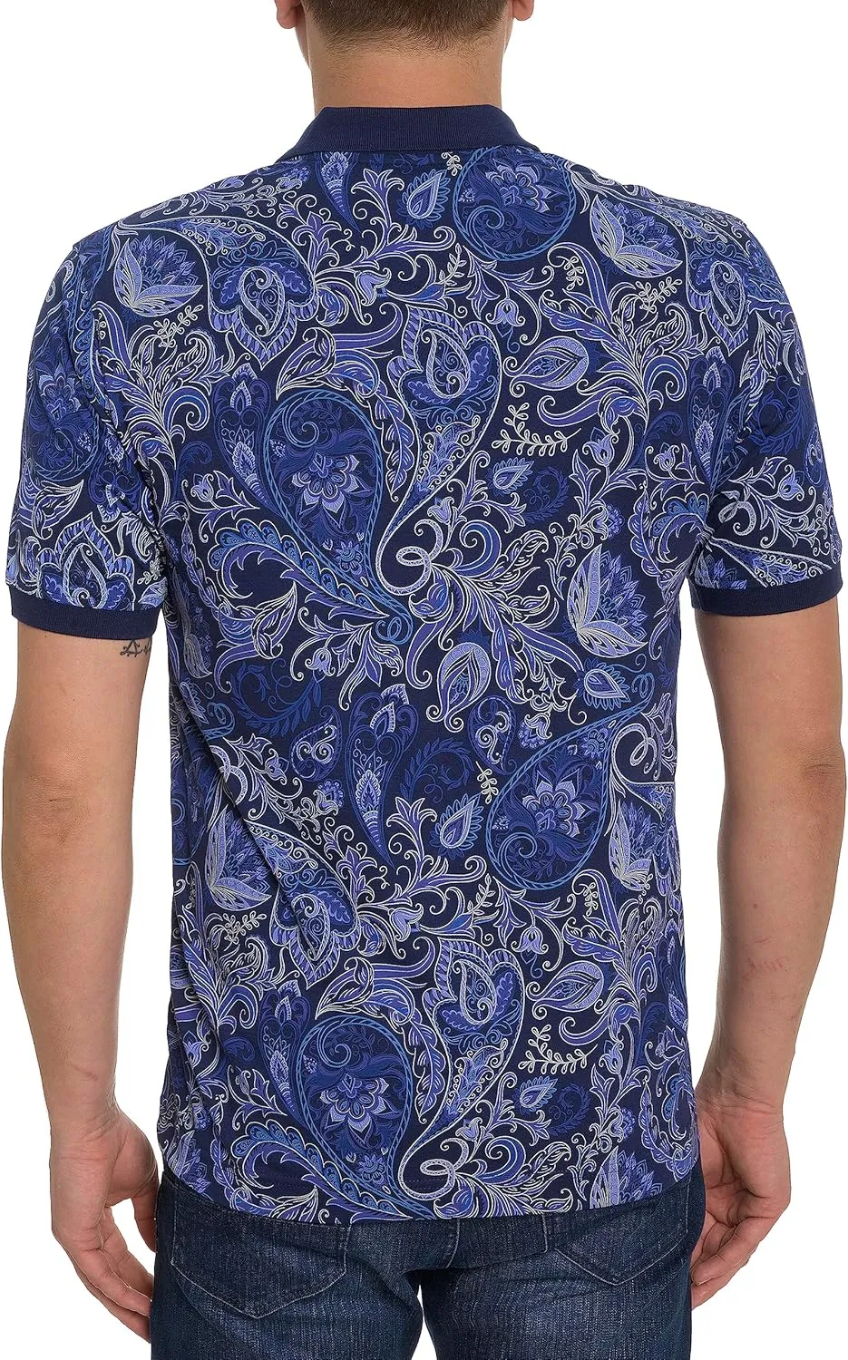 Robert Graham Men's Dozer Short-Sleeve Knit Polo Shirt