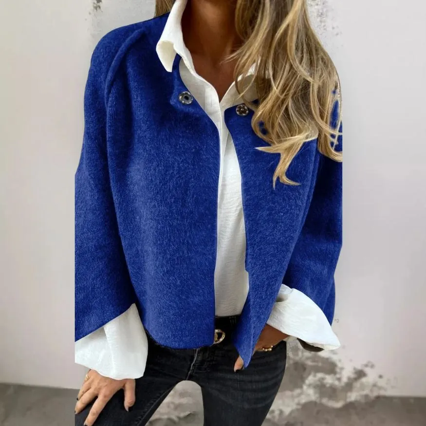 Sadie - Short Fur Jacket with Buttons