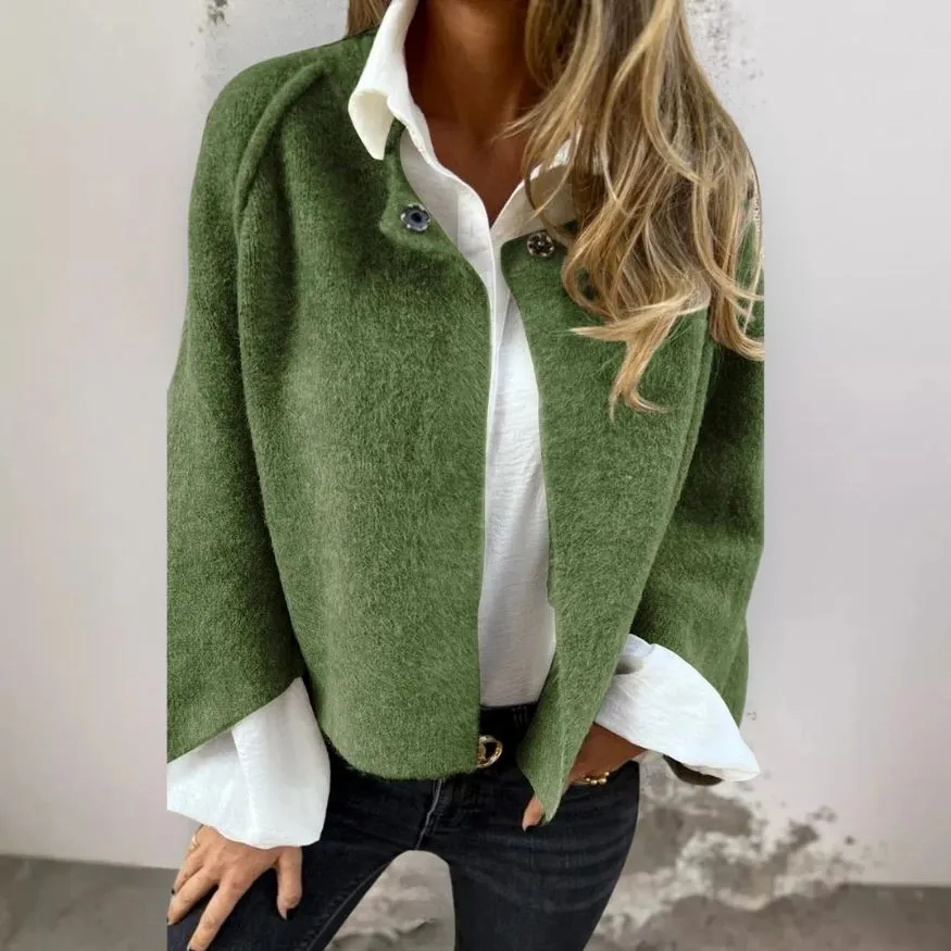 Sadie - Short Fur Jacket with Buttons
