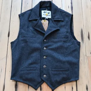 Schaefer Cattle Baron Wool Vest in Charcoal