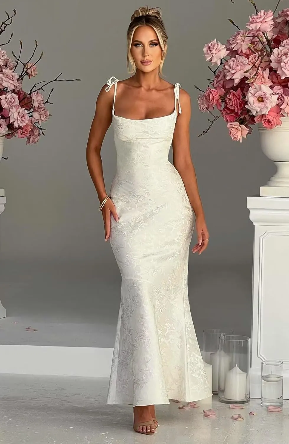 Spaghetti Straps Tulle Prom Dress 2025 Corset Mermaid Midi Cocktail Pary Dress