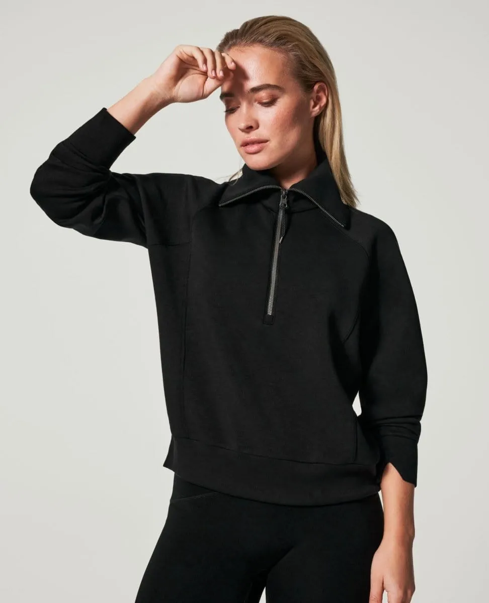 Spanx® Airessentials Half Zip Black