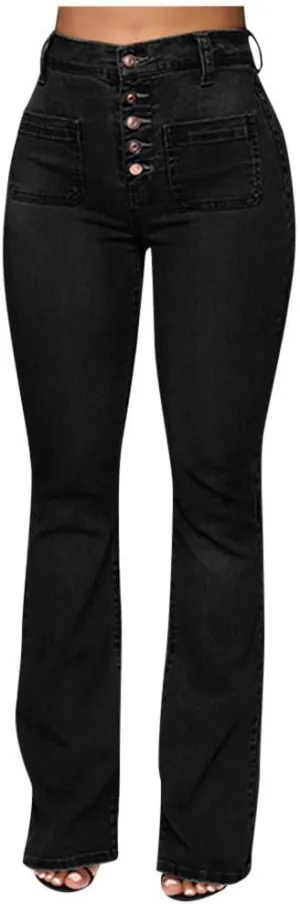 Straight Leg Jeans for Women Jeans Poket Pants Mid Casual Denim Lace Women's Jeans Straight Leg Jeans for Women