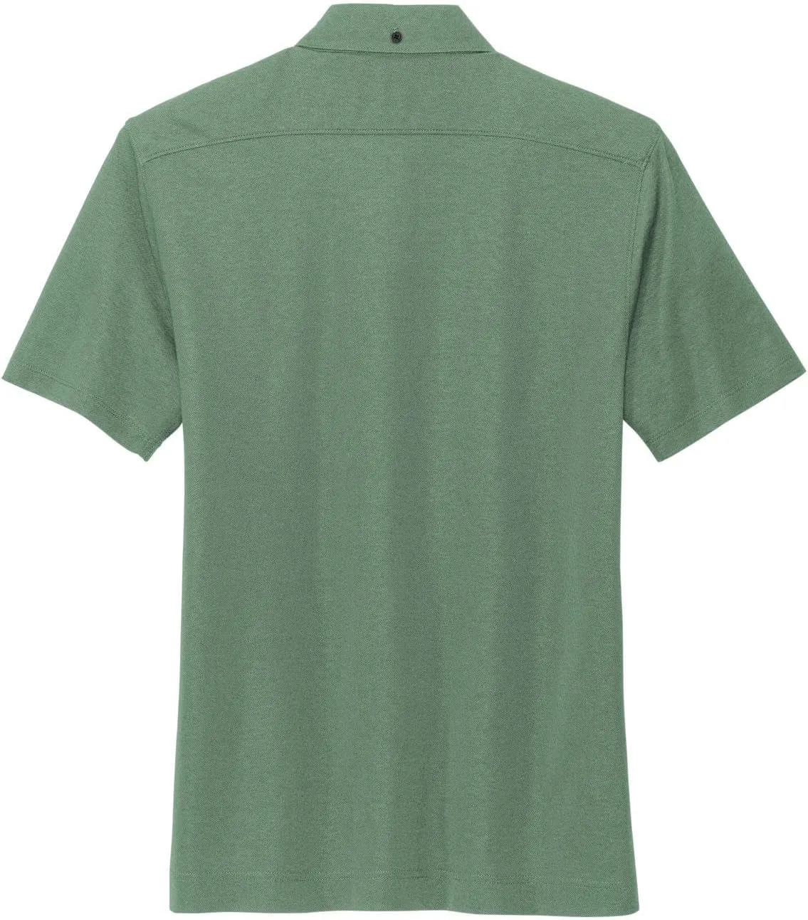 Stretch Pique Moisture Wicking Performance Full-Button Polo Shirt