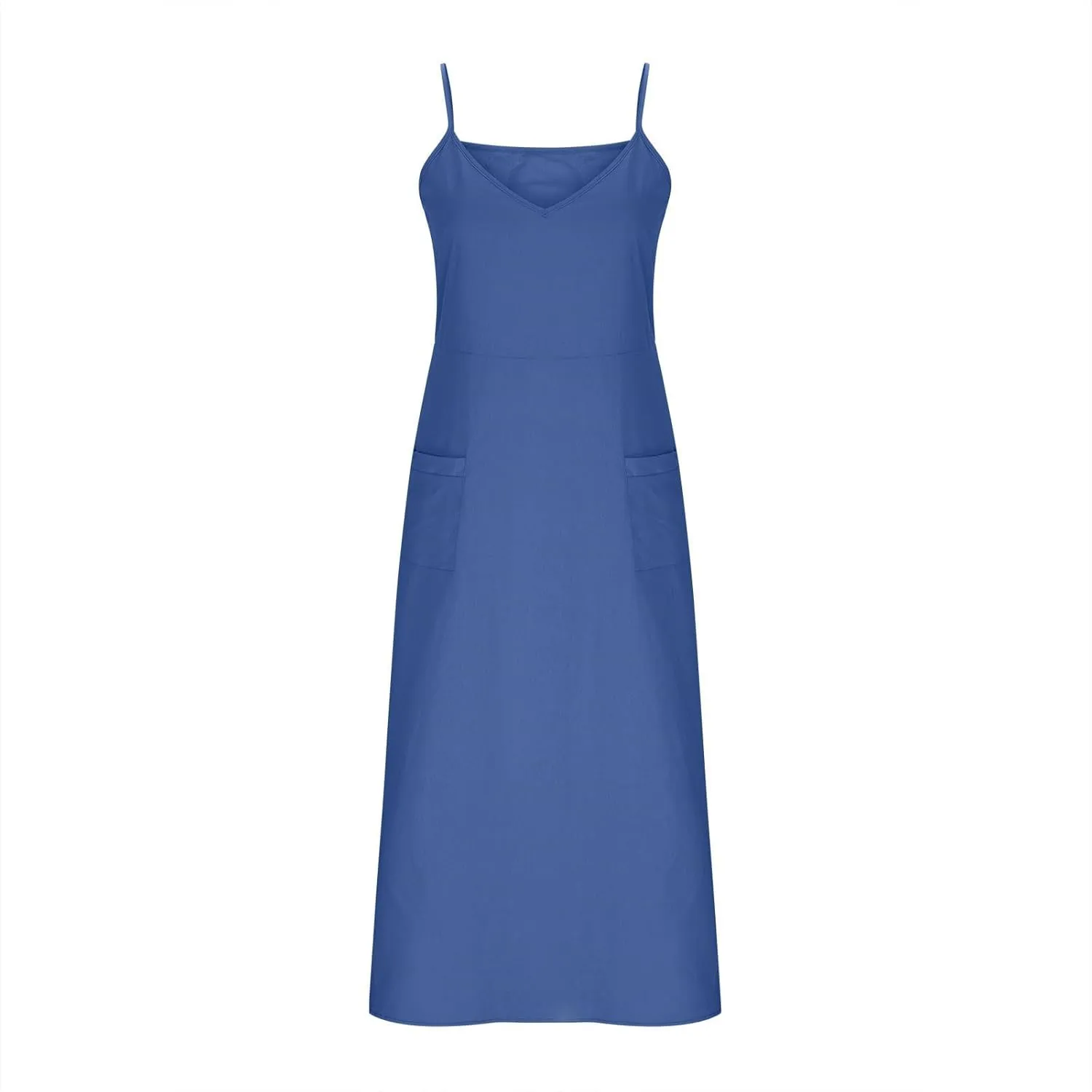 Summer Dresses for Women 2025 Plus Size Sleeveless Linen Dresses Casual Flowy Beach Maxi Sun Dress with Pocket
