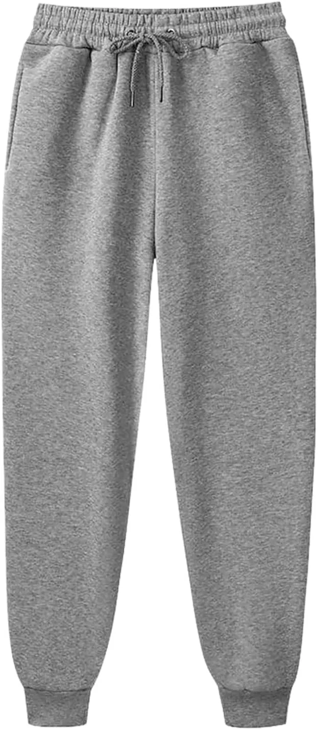 Sweatpants for Tall Women Drawstring High Waist Lounge Jogger Pants Solid Color Baggy Lightweight Comfy Trousers with Pocket