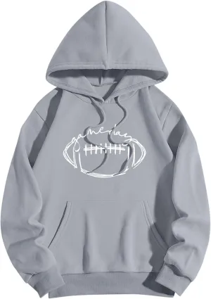 Sweatshirts For Teen Girls Casual Long Sleeve Drawstring Letter Printed O Neck Pullover Tops