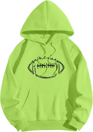 Sweatshirts For Teen Girls Casual Long Sleeve Drawstring Letter Printed O Neck Pullover Tops