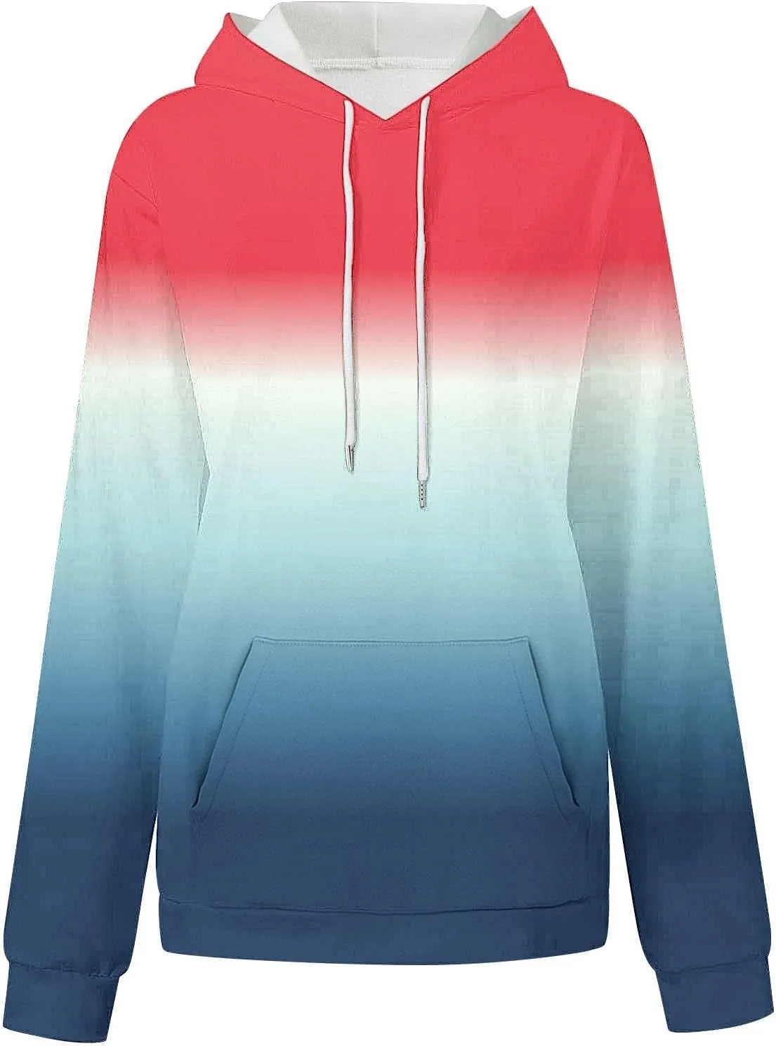 Sweatshirts for Women y2k Tie Dye Hoodie Drop Oversized Pullover Hoody Tops with Pocket Aesthetic Clothes