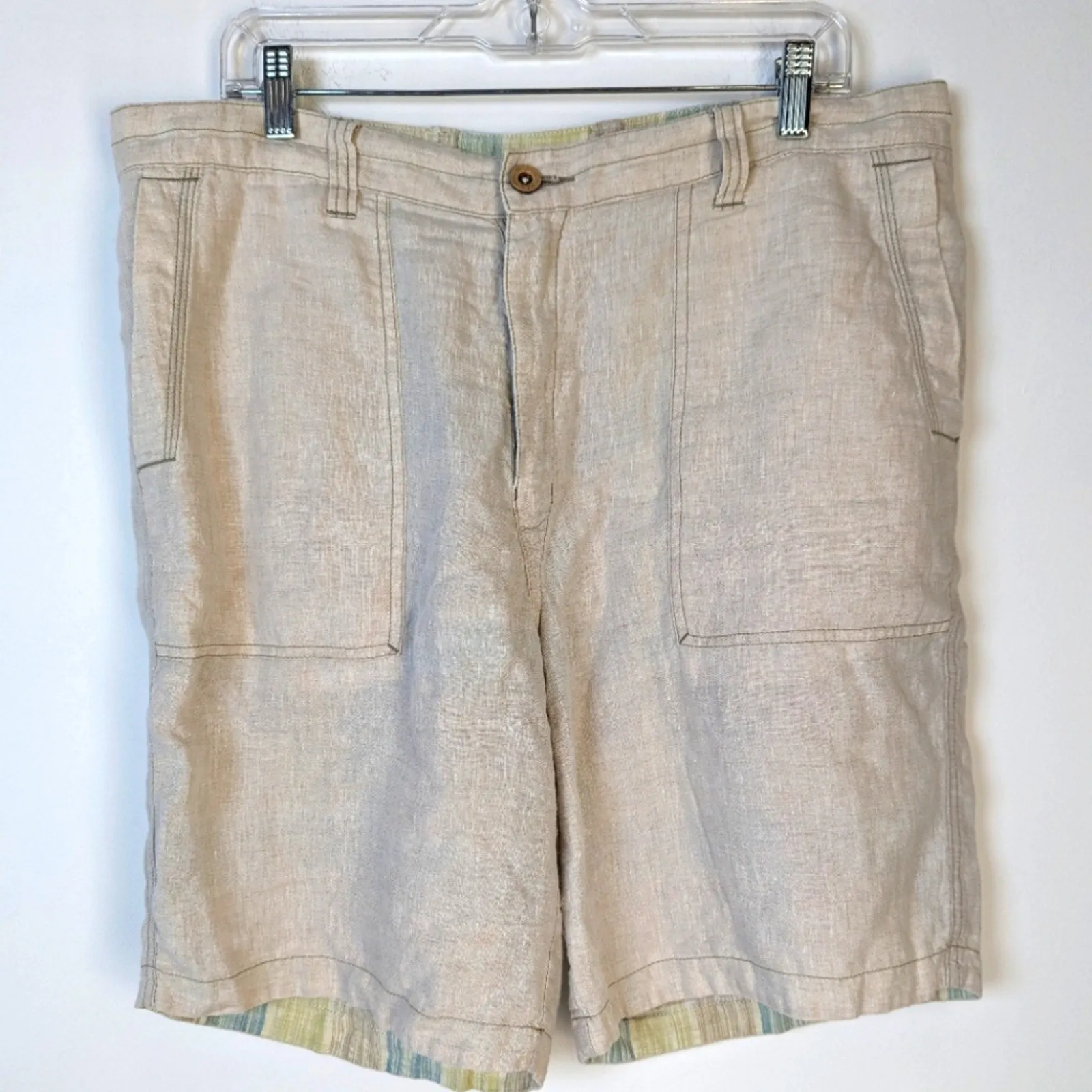 Tommy Bahama Reversible Linen Men's Shorts - 36