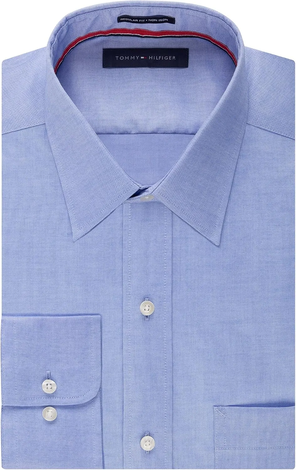 Tommy Hilfiger Men's Dress Shirt Regular Fit Non Iron Solid